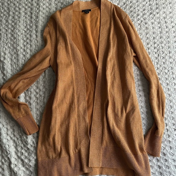 Women's Tan Open-Front Sweater - Picture 1 of 3